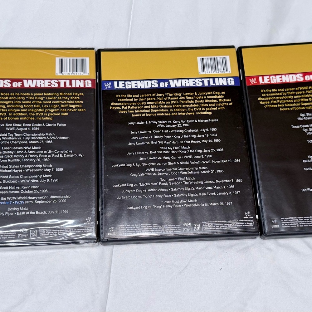 WWE Legends of Wrestling Collection 3-Disc DVD Set Slipcover Case - Picture 6 of 10